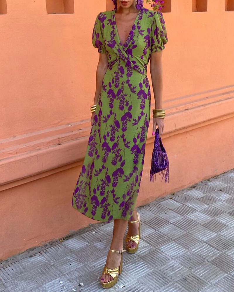 Anna™ | Elegancka Sukienka w Kwiaty