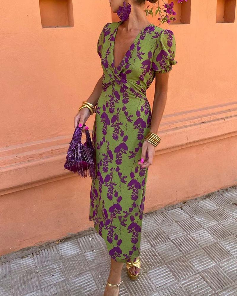 Anna™ | Elegancka Sukienka w Kwiaty