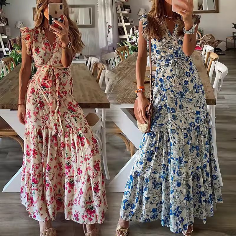 Dahlia™ | Sukienka Maxi w Kwiaty