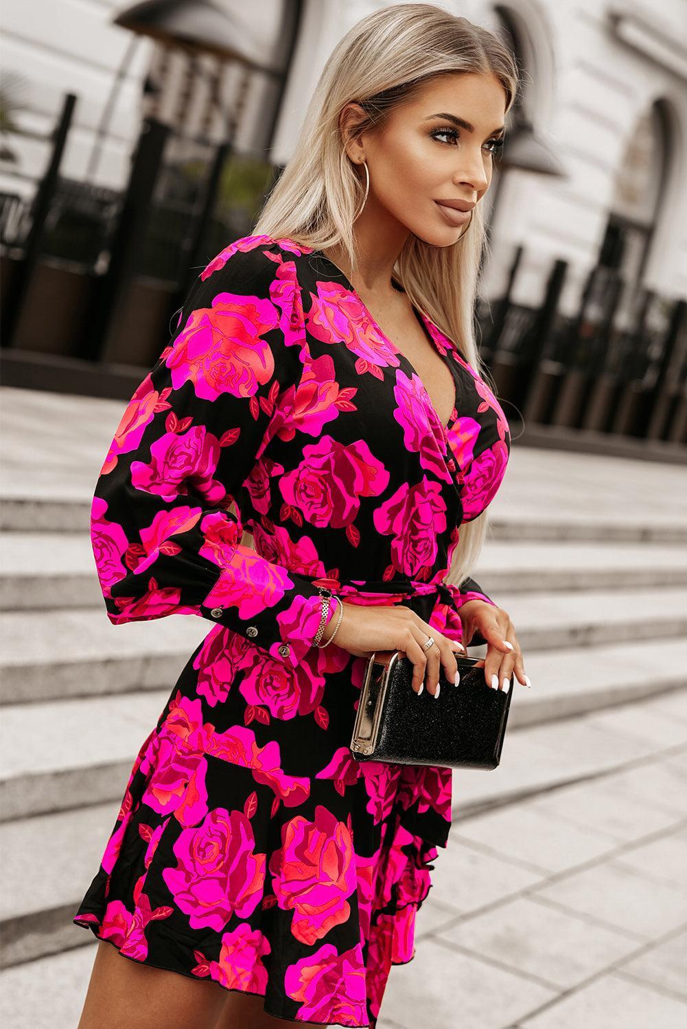 Fleur™ | Sukienka mini z falbanami