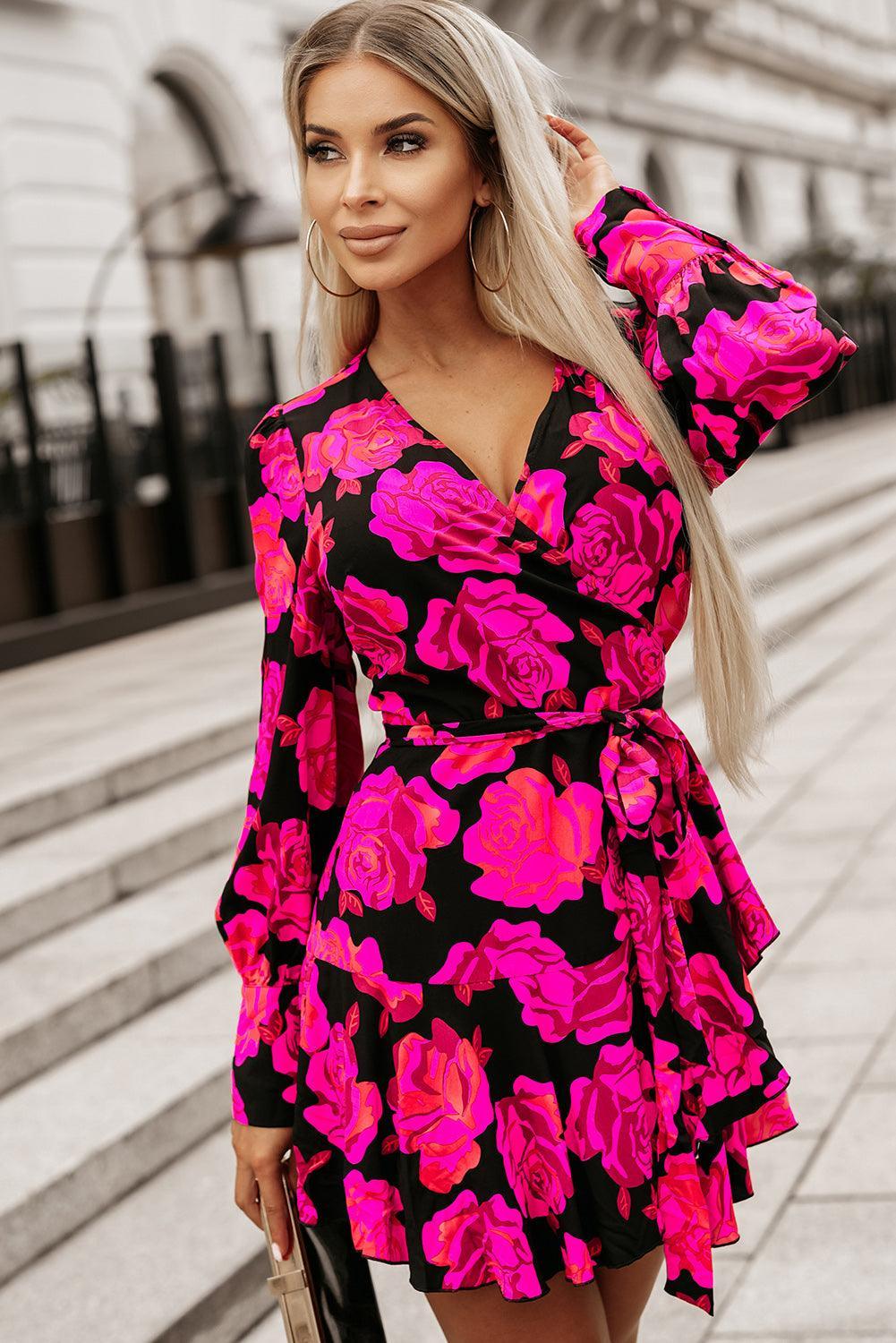 Fleur™ | Sukienka mini z falbanami