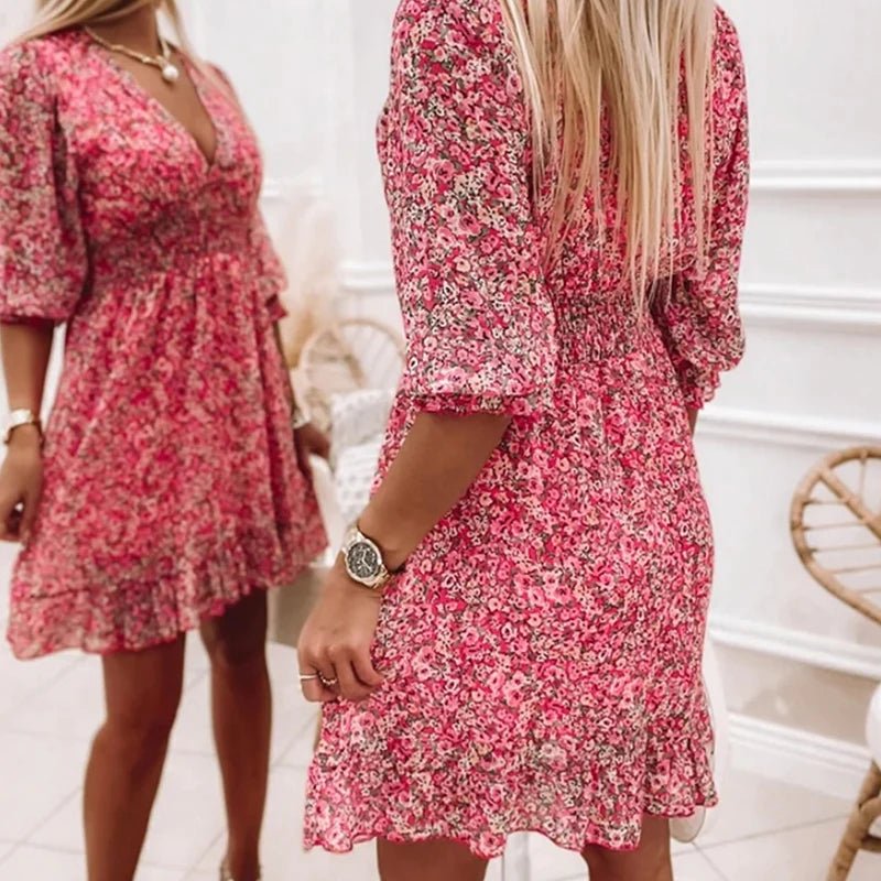 Addison™ | Elegancka Sukienka Kwiatowa