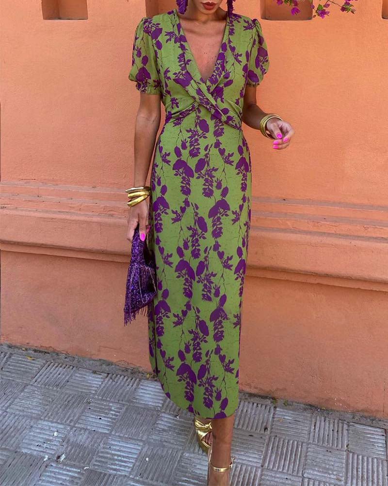 Anna™ | Elegancka Sukienka w Kwiaty