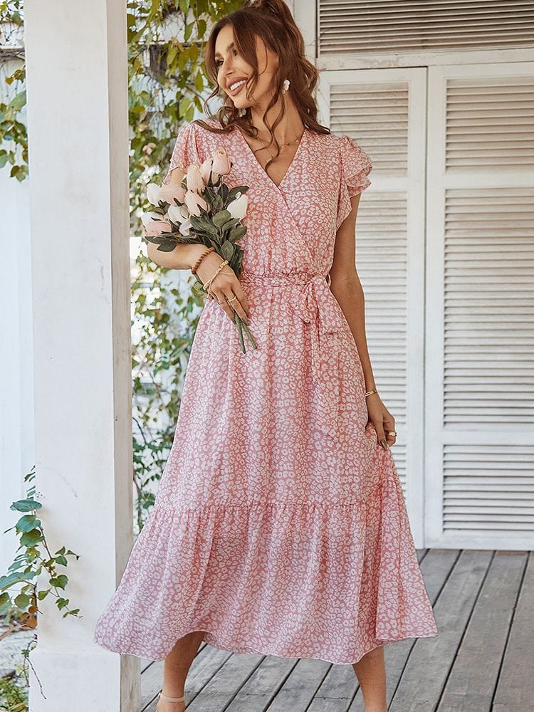 Gabriela™ - Elegancka Sukienka w Kwiaty