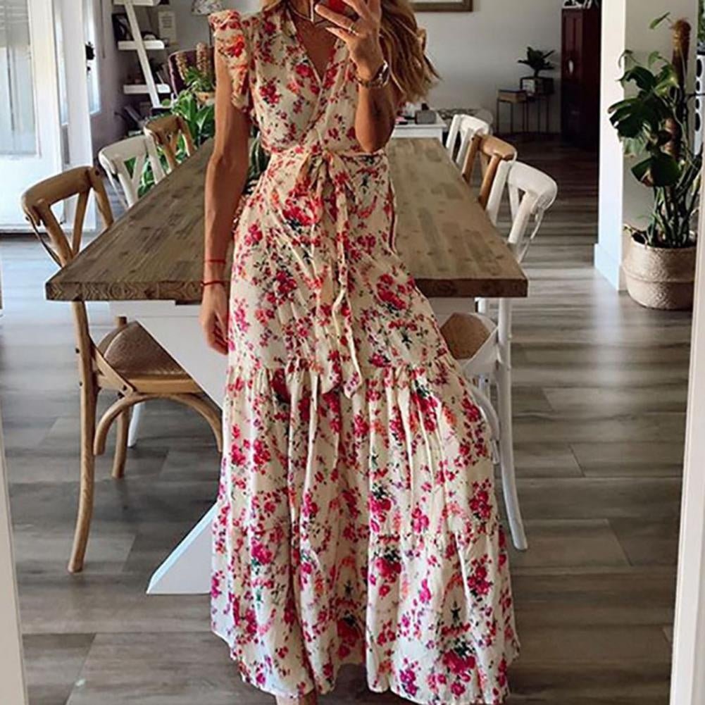 Dahlia™ | Sukienka Maxi w Kwiaty