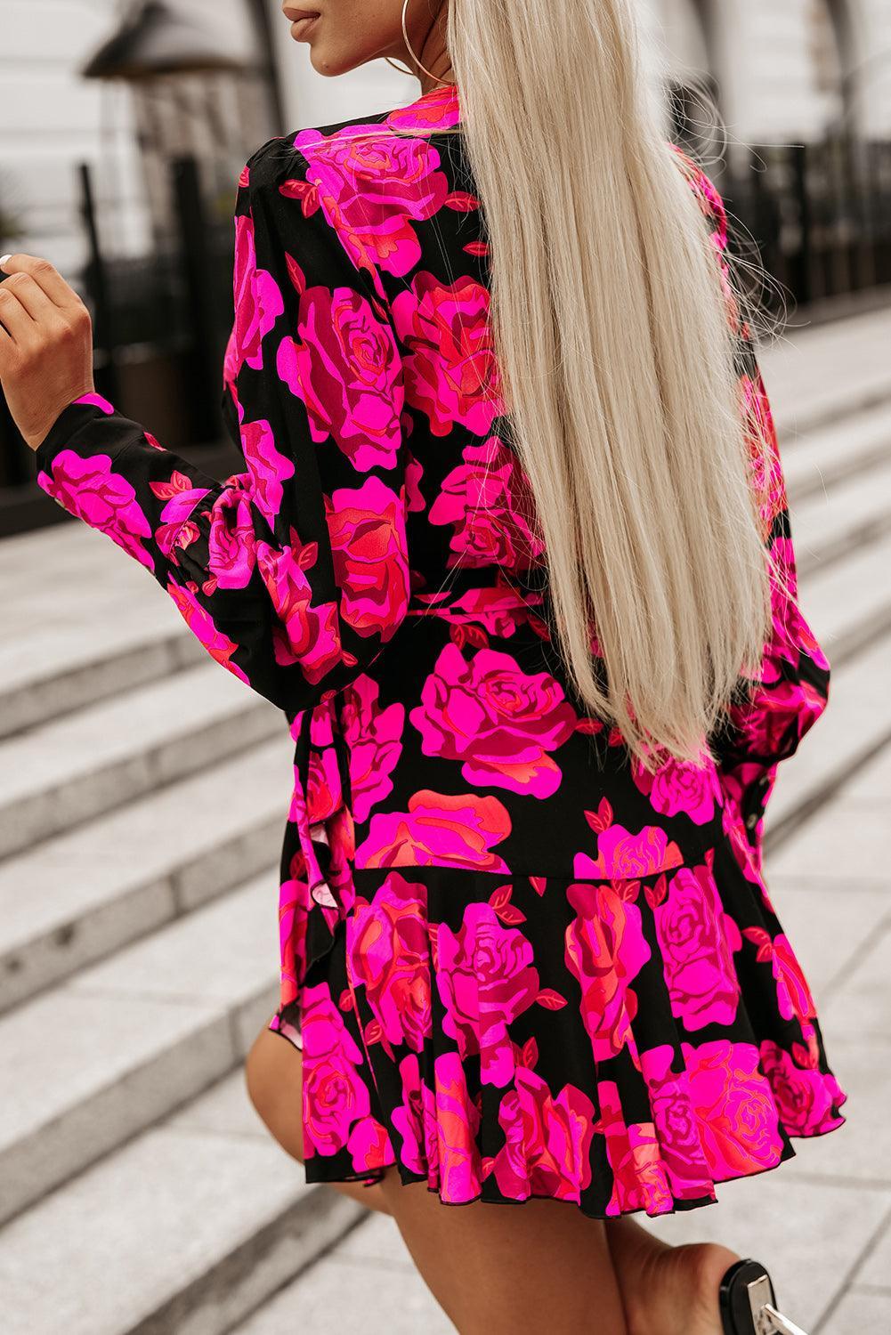 Fleur™ | Sukienka mini z falbanami