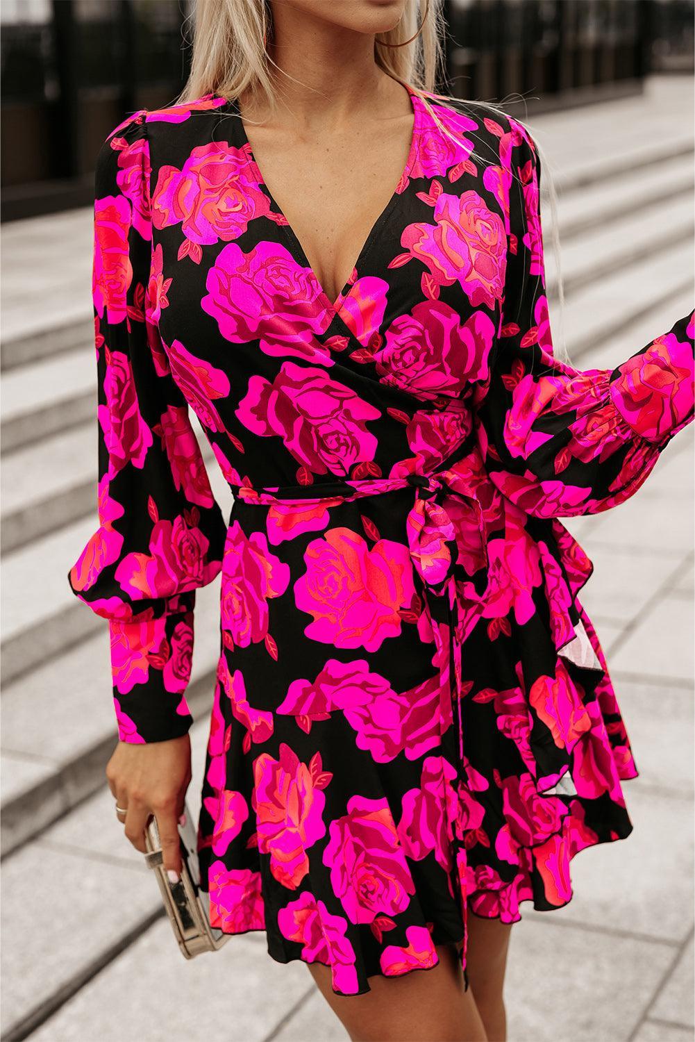 Fleur™ | Sukienka mini z falbanami