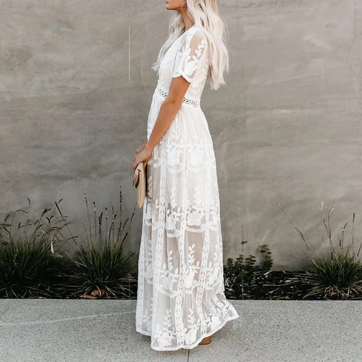 Edyta™ - Maxi Koronkowa Sukienka Ibiza